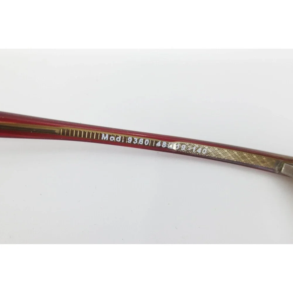 DK Eyes Handmade Japan 9360 Burgundy Red Oval Eyeglass Frames 48-19-140